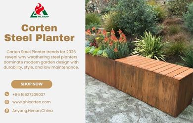 outdoor metal planter